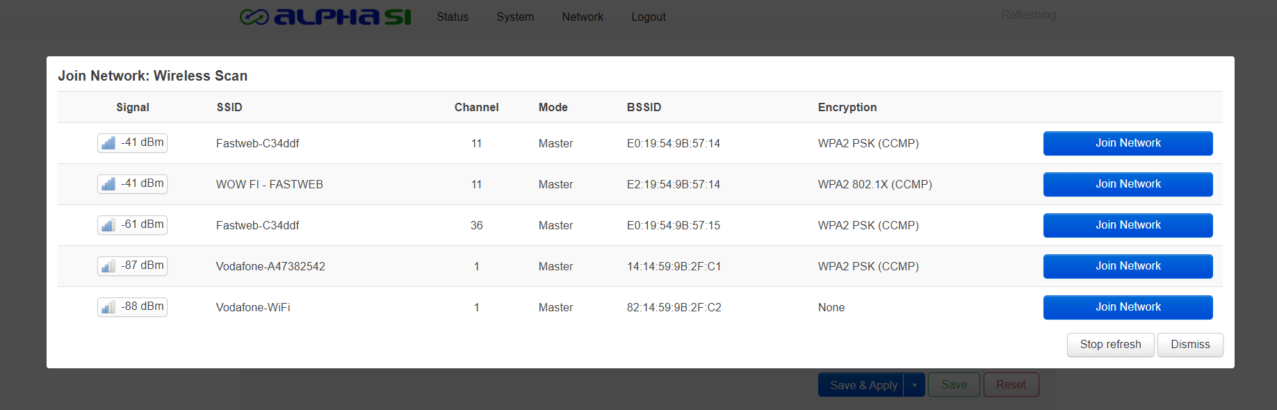 Schema router front