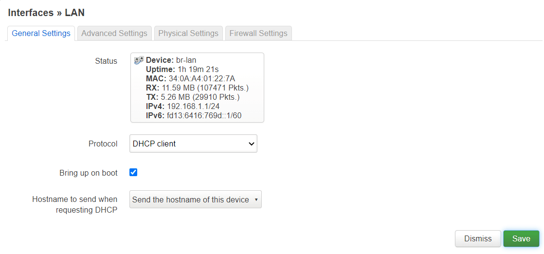 Protocol: DHCP client